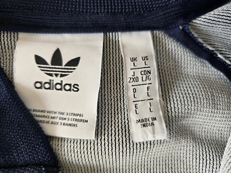 Adidas Track Top Größe L Blau Sehr Guter Zustand - Bild 4 von 4
