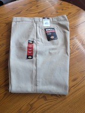 DICKIES Original Fit 874 Work Pants  Light Khaki 44x34 Straight Leg NWT