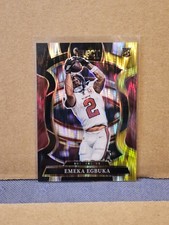 2025 Panini Select - Concourse Emeka Egbuka #37 Black & Gold Shock Prizm (RC)