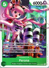 Perona OP14-033 Super Rare The Azure Sea's Seven One Piece Foil Near Mint