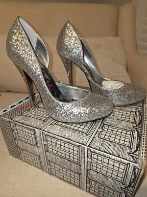 Red Or Dead Silver Glitter Etienne Court Shoes Size 5 - Image 1 of 4