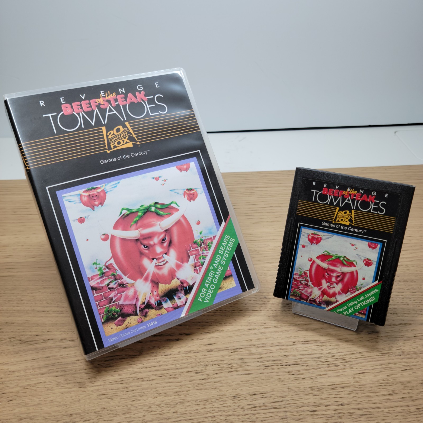Revenge of the Beefsteak Tomatoes Atari 2600 1983 Video Game Cartridge