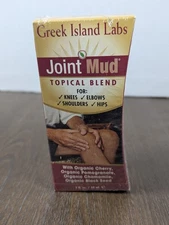 Greek Island Labs JOINT MUD Topical Blend Cream 2 Fl Oz Pain Relief Organic 