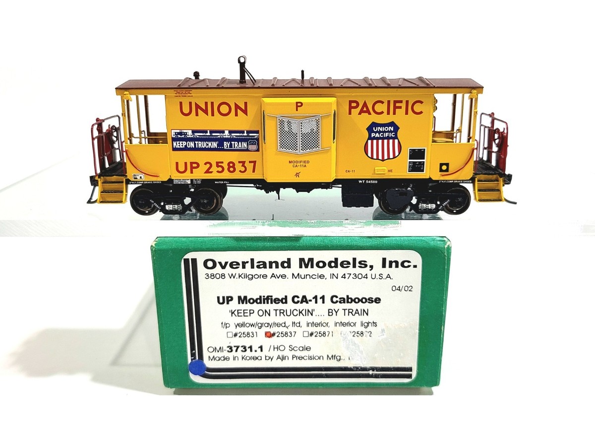 Overland OMI UP Modified CA-11 Caboose Union Pacific #25837 HO