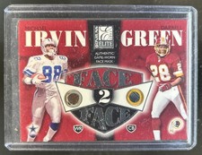 2002 Donruss Elite Michael Irvin Darrell Green Face to #/350
