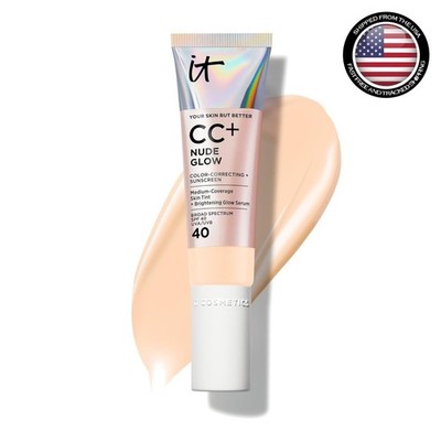 Lightweight CC+ Nude Glow Foundation - Brightening Serum & SPF 40 Protection