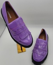 Purple Y2K style Suger Punk loafers size 4 Womens