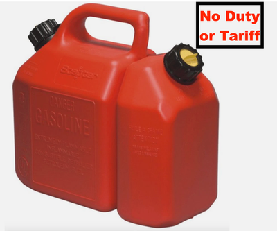 #ad 6 Liter 1.58Gal Gas Fuel Can and 2.5 Liter 0.59GAL Oil Can Combo Red. Chainsaw $62.99
