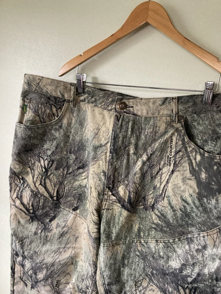 Vintage Cabela’s Camo Brush Pants Size 44 Y2K open country double knee realtree - Image 3 of 4