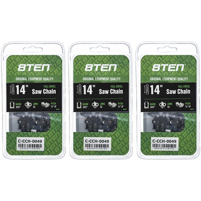 #ad #ad Full Chisel Chainsaw Chain 14 Inch .043 3 8 LP 52DL for Poulan Ryobi 3 Pack $29.95