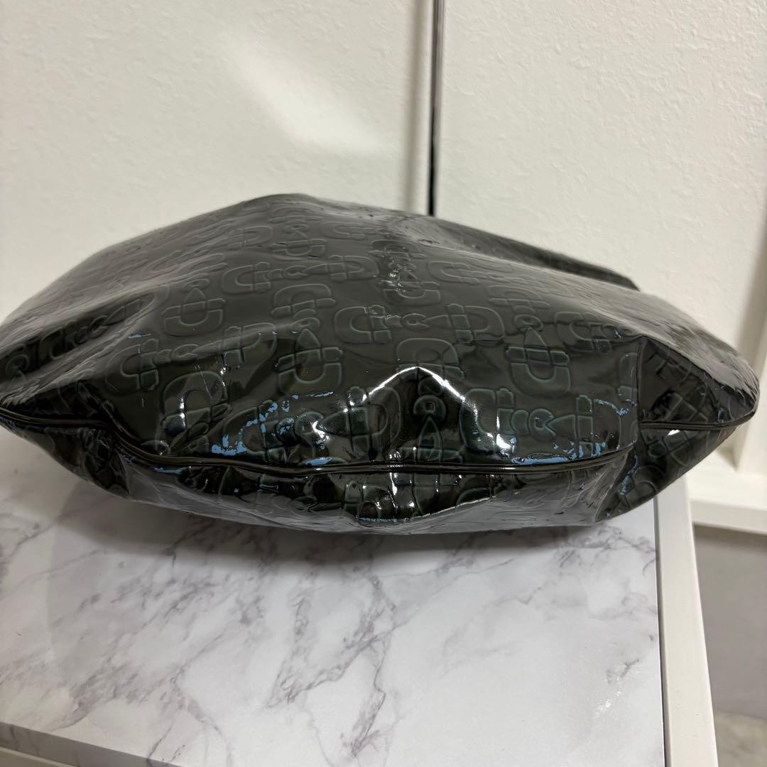 GUCCI Horsebit Shoulder Hand Bag Ziplock Leather Black Gold Hardware From Japan thumbnail 22