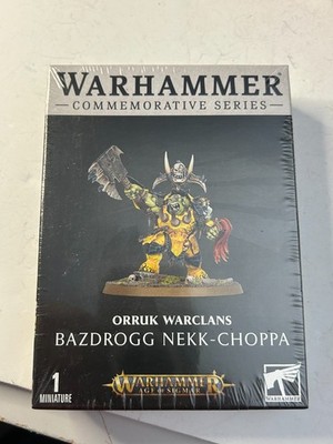 Warhammer Bazdrogg Nekk-Choppa Orruk Warlord Warboss Ltd Ed BRAND NEW SEALED OOP