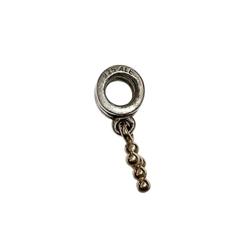 Retired Pandora 14k Gold Cross Sterling Silver Dangle Charm ALE 925 Two Tone - Bild 2 von 2