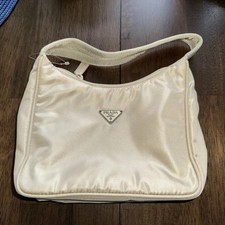 PRADA Tessuto Nylon Sport Mini Bag Beige Pervinca MV633 w/Certificate Card