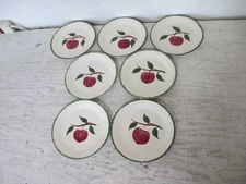 Blue Ridge Pottery "Quaker Apple" 7” Salad Plates Set Of 7