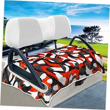 Golf Cart Seat Covers, Red Golf Cart Seat Towel Blanket Keeps Seat Red Camo