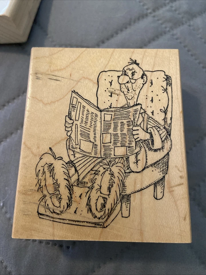 6 Funny Rubber Stamps Old Men And Women - Image 4 of 4