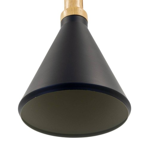 Yosemite Home Decor Noir 1-Light Black Pendant - Picture 6 of 8