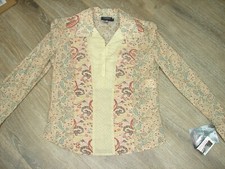 Rampage V Neck Snap Shirt Womens S Small Paisly Long Sleeve Casual Ladies