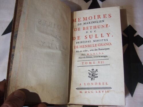 Lot livres ancien, 1767, 1 Volume, Mémoires Duc de Sully - Photo 1 sur 4