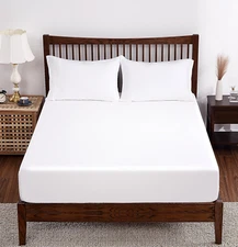 Bamboo Fitted Sheet Queen Size, 100% Bamboo Cooling Fitted Sheet O