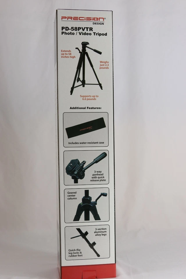 Precision Design Photo/Video Tripod with Case - Image 3 of 4