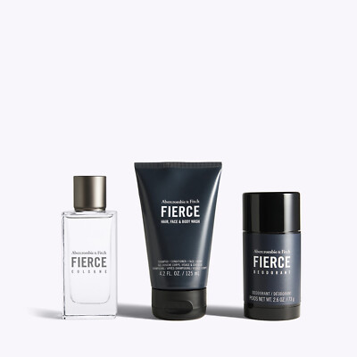 Abercrombie & Fitch Fierce Body Wash &香水 Abercrombie & Fitch A&F Fierce Holiday Gift Set Cologne Body Wash