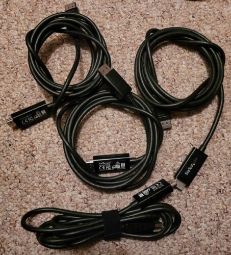 LOT of 4 StarTech DP2HDMM2MB DisplayPort to HDMI Cable 6.5 ft/2m - Picture 1 of 1