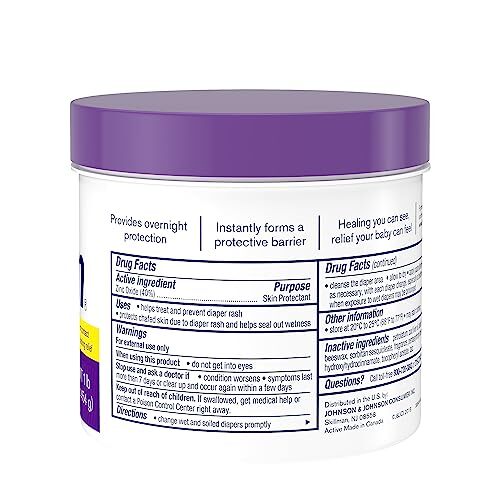 Maximum Strength Baby Diaper Rash Cream with 40% Zinc Oxide for Treatment, Re...