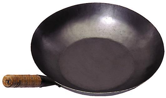 Wok Pfanne Ø 30 cm - 45 cm China Gastronomie runder Boden Gasherd FREIE AUSWAHL