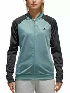 green womens adidas track jacket