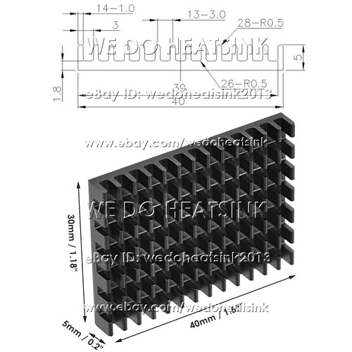 30x40x5mm With or Without Tape Heatsink Cooler for Raspberry Pi 4 Model B CPU - Afbeelding 11 van 31