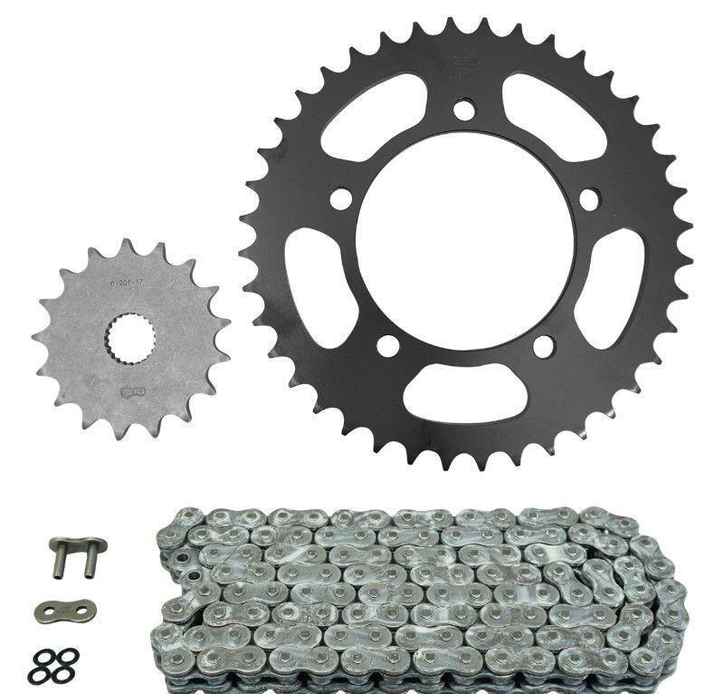 Kit transmission Aprilia RS 125 anti-usure avec chaîne Afam 520 renforcée et pignon 17 dents