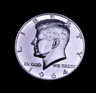 1964 Proof Kennedy Half Dollar Gem