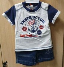 Bnwt Just Too Cute Nautical T Shirt And Shorts Set 18/23 Months  