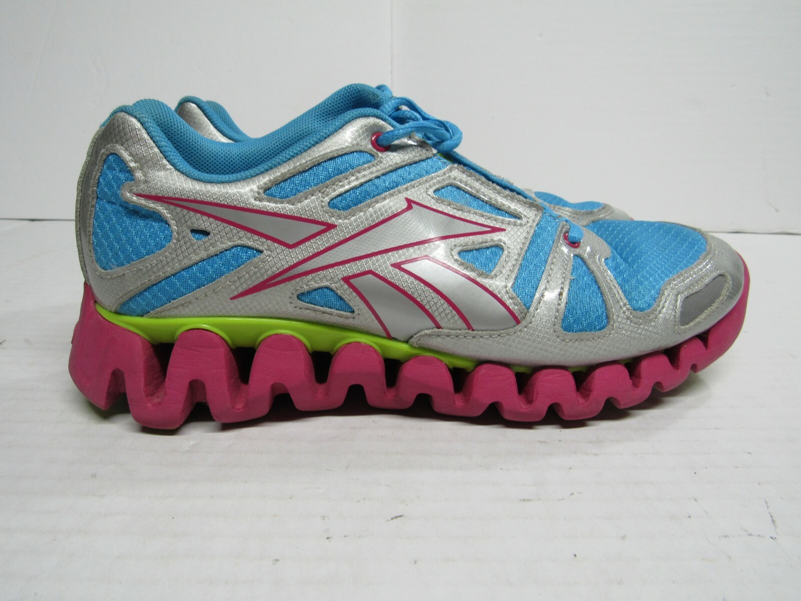 REEBOK ZIGTECH BLUE,SILVER \u0026 PINK 