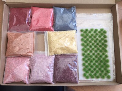 Materialbasis statische Grasbüschel und Farbe 8 Flocken, ideal für 40k 28mm 32mm