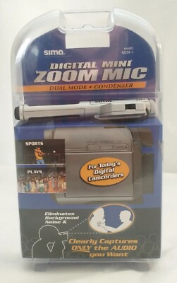 Digital Mini Zoom Mic Microphone Dual Mode Condenser Camcorder Sima MZM-1 NEW! 