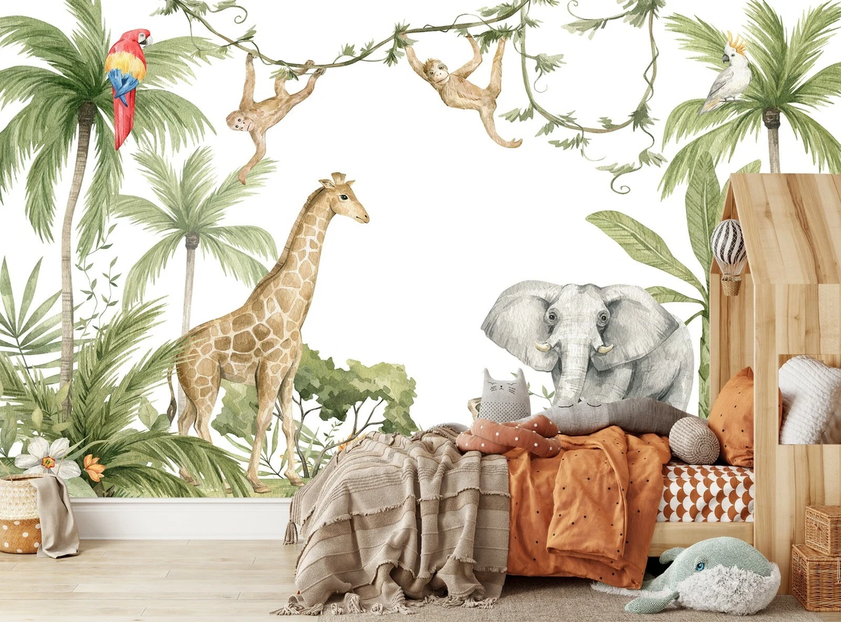 Jungle wall mural deals