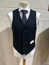 Black Herringbone Waistcoat