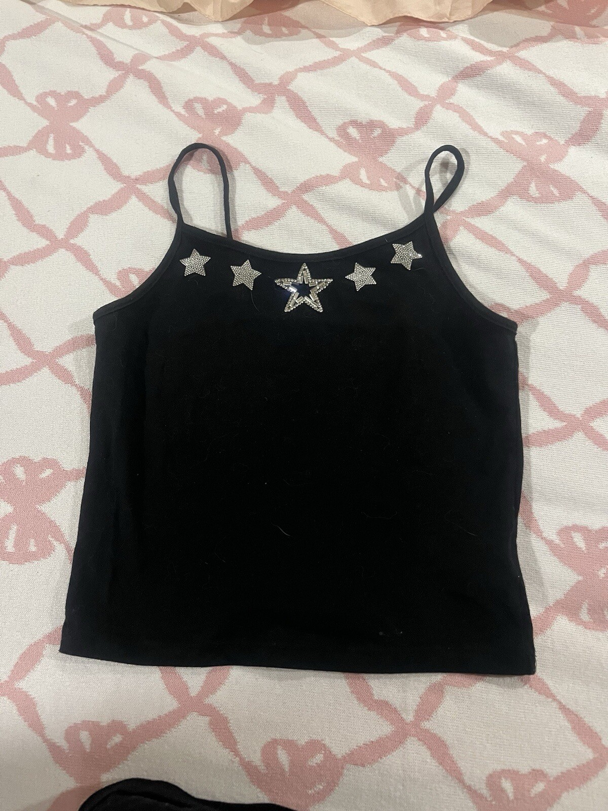 adorable Handmade Y2K Mcbling Star Cami Top Xxs