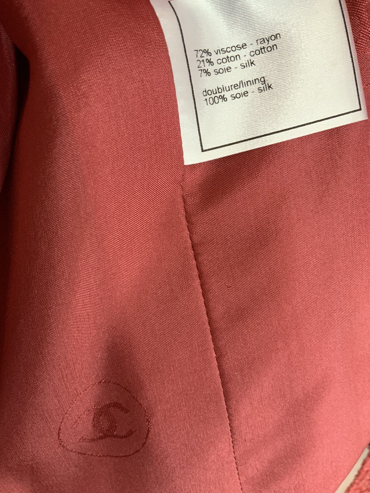 Authentic Chanel Jacket Iridescent Striping 99P 38 - image 9