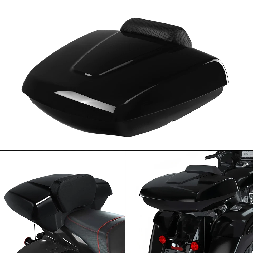 Low Profile Trunk Backrest Fit For Indian Springfield 2016-2025 2017 2018 Black - Image 2 of 4