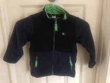 Carter  s Navy And Green Ripstop Fleece Zippered Jacket - Size 4T - Fast Shipping