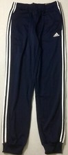 Adidas Men's Essential Joggers Tricot Pants BP5464 White Navy Blue Size M