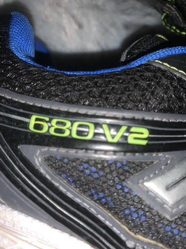 New Balance Mens 680 V2 Running Shoes Black M680BB2 Low Top Lace Up Mesh Sz 10.5 - Picture 4 of 6