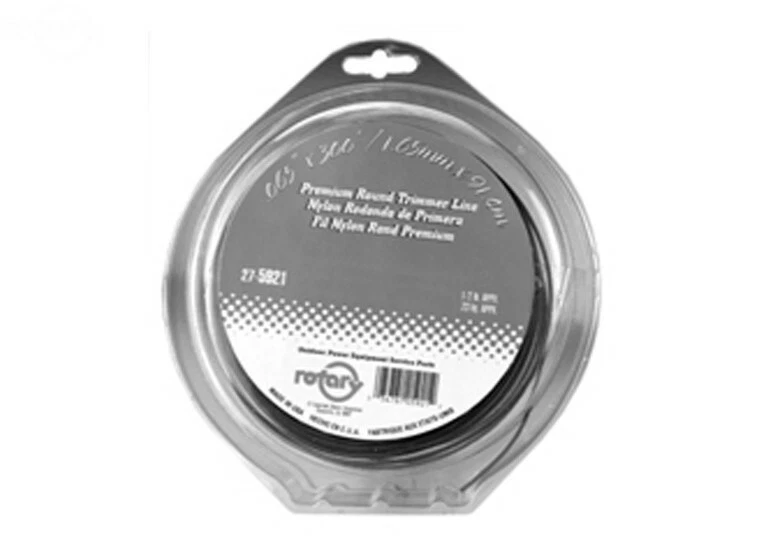 5922 Rotary Nylon Red Round Commercial Trimmer Line .080"x200' 1/2lb Donut  - Image 2 of 3