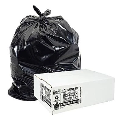 Aluf Plastics 55 Gallon Trash Bags Heavy Duty - (Huge) - 2.0 Assorted Styles