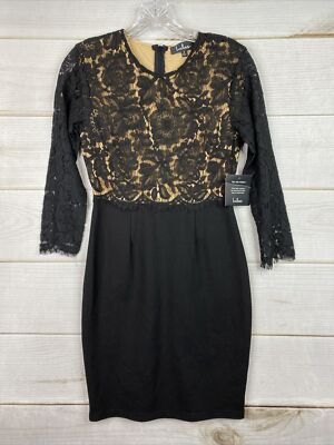 Lulus Dress Womens S Black Bodycon Long Sleeve Lace Lined Party Coctail NWT | eBay Lulus Dress Womens S Black Bodycon Long Sleeve Lace Lined Party Coctail NWT | eBay