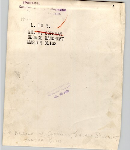 Foto de prensa del Comisionado de FÚTBOL WILLIAM COFFMAN East West Game 1932 - Imagen 2 de 2